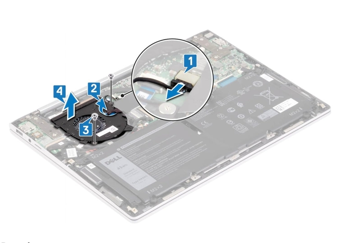Original FAN Dell Inspiron 13 7391 2 in 1 P/N : HYPYN