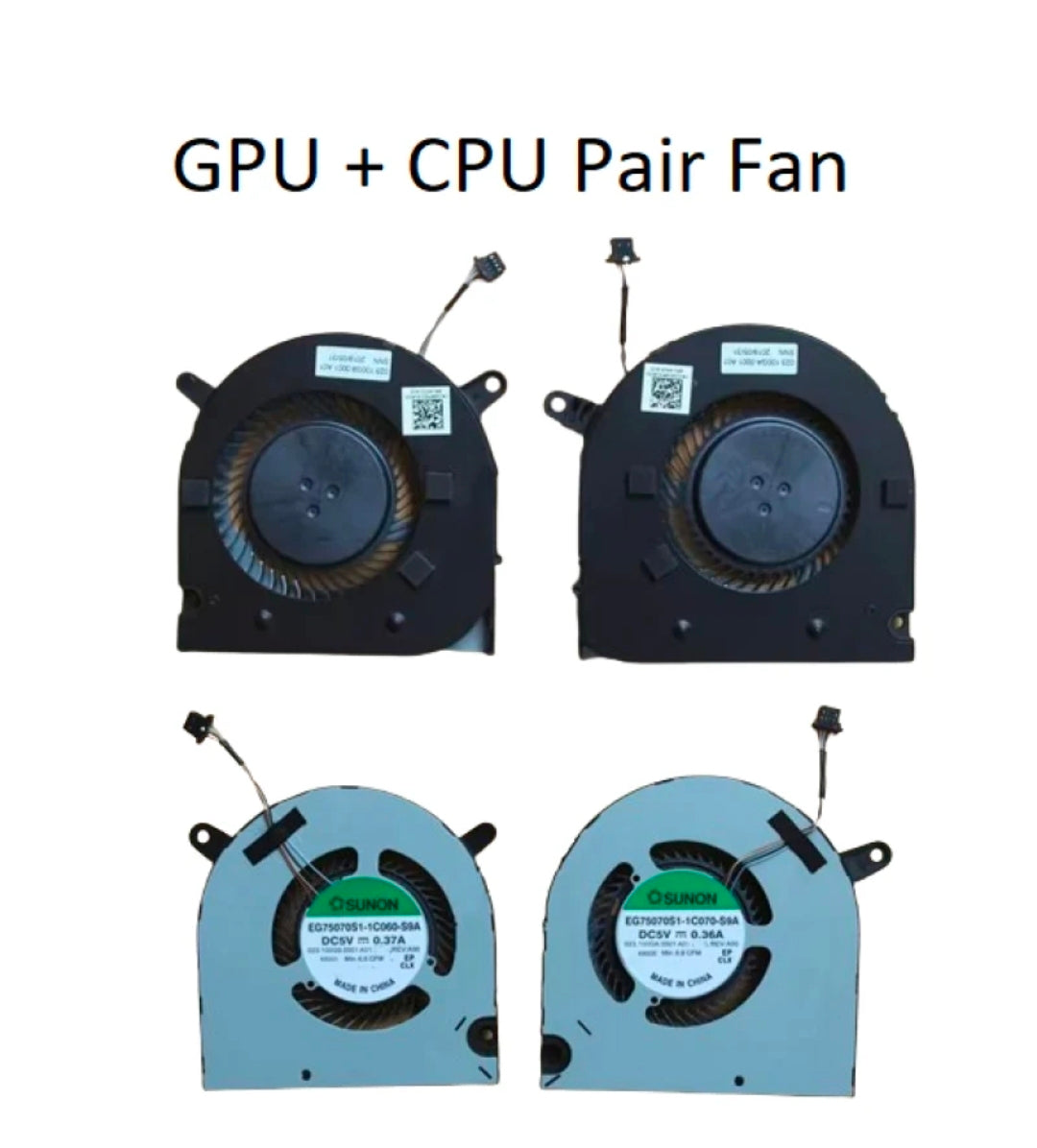 Original FAN Pair ( CPU & GPU ) Dell G5 SE 15 5500 P/N : 0160GM , 160GM