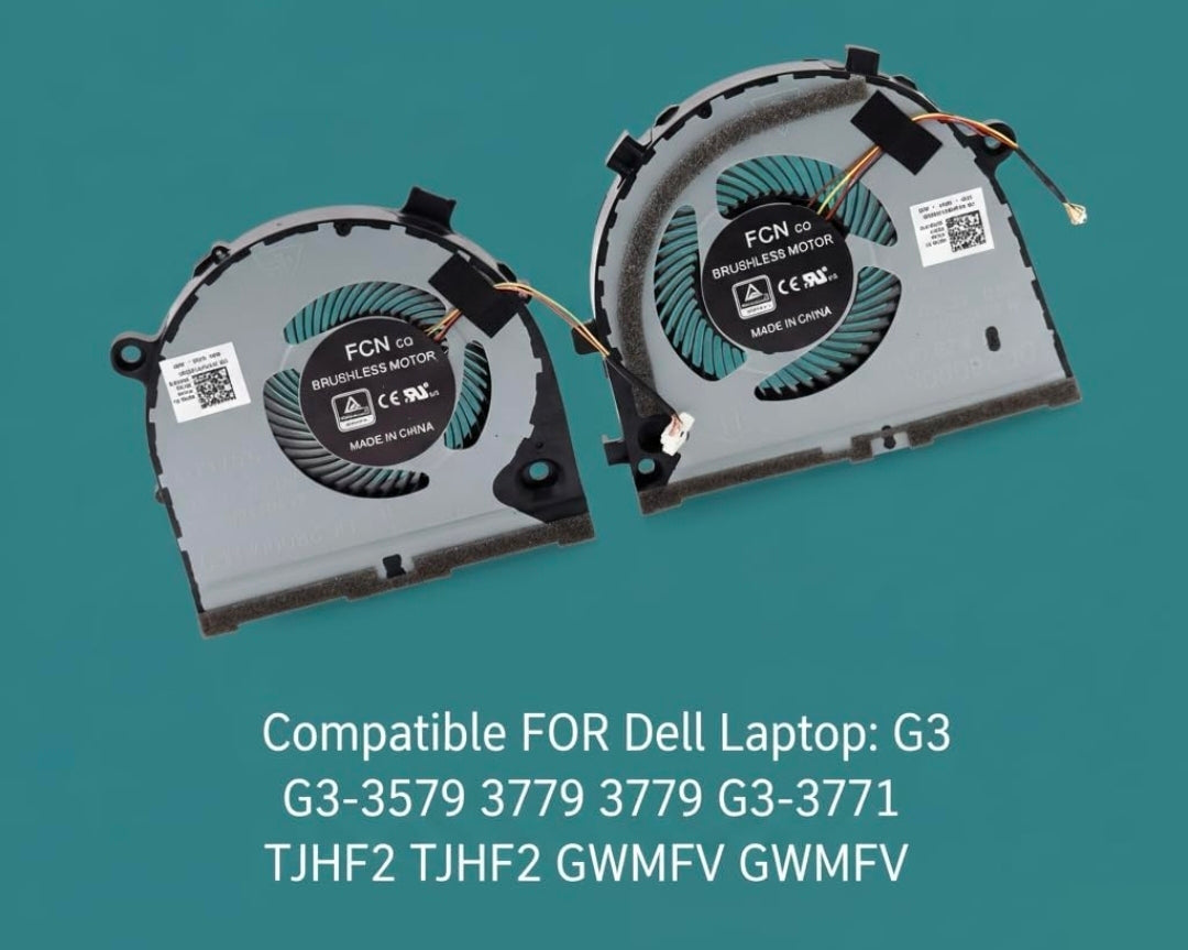 Original FAN Pair Dell Inspiron G3 3579 P/N : 0TJHF2 , TJHF2