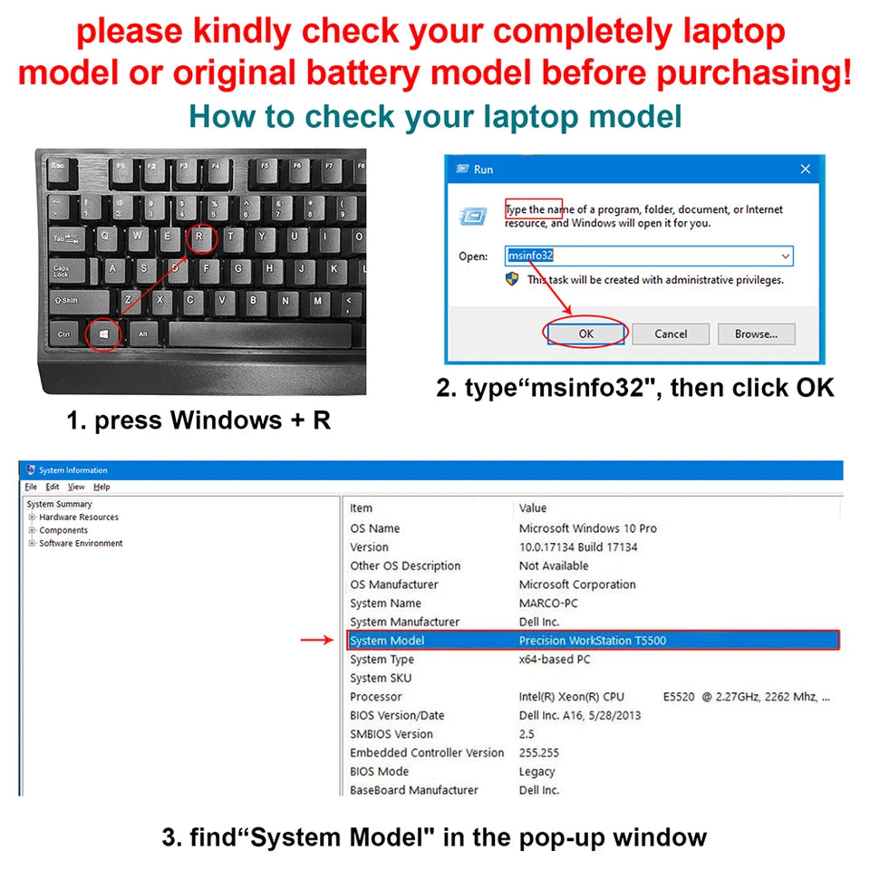 DELL VG93N - VG93N Genuine Original Laptop Notebook Battery