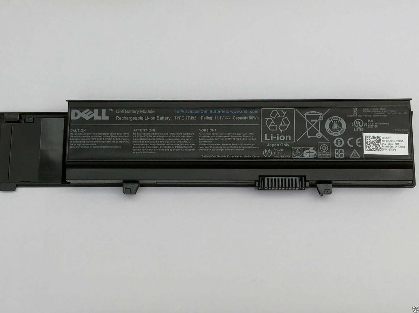 DELL 7FJ92 TXWRR Y5XF9 4JK6R CYDWV 0TXWRR - 7FJ92 Genuine Original Laptop Notebook Battery