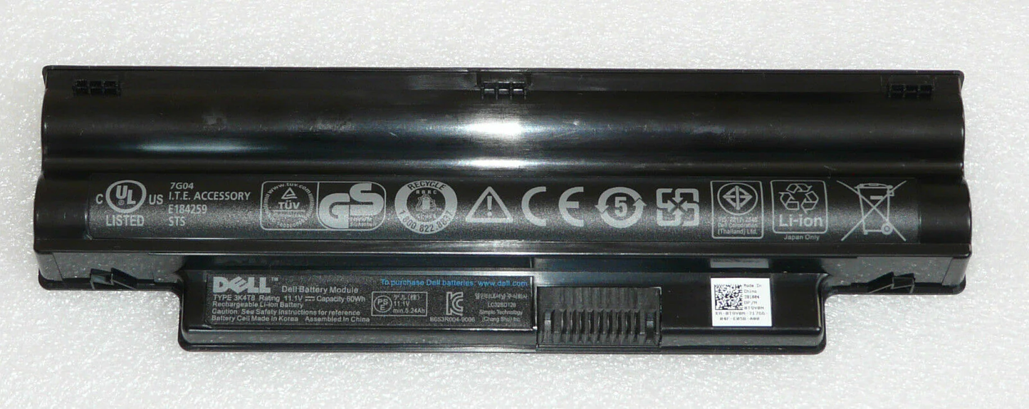 DELL Inspiron 1012 - 6 Cell 3K4T8 Original Laptop Notebook Battery ( 1 Yr Warranty )