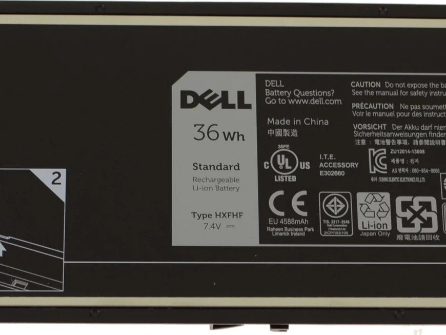 DELL 0VT26R HXFHF XNY66 VJF0X VT26R - HXFHF Genuine Original Laptop Notebook Battery