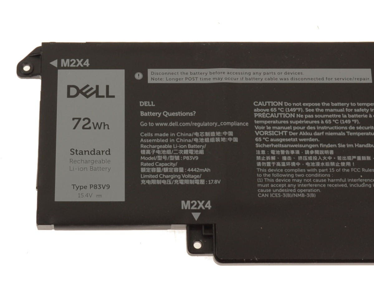 DELL P83V9 - 4 cell - Precision 5470 5480 5490 72Wh Original Laptop Notebook Battery ( 1 Yr Warranty )