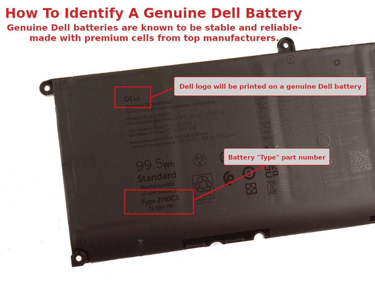 DELL 2M0C5 - 6 cell - Precision 5680 / 5690 99.5Wh Original Laptop Notebook Battery ( 1 Yr Warranty )