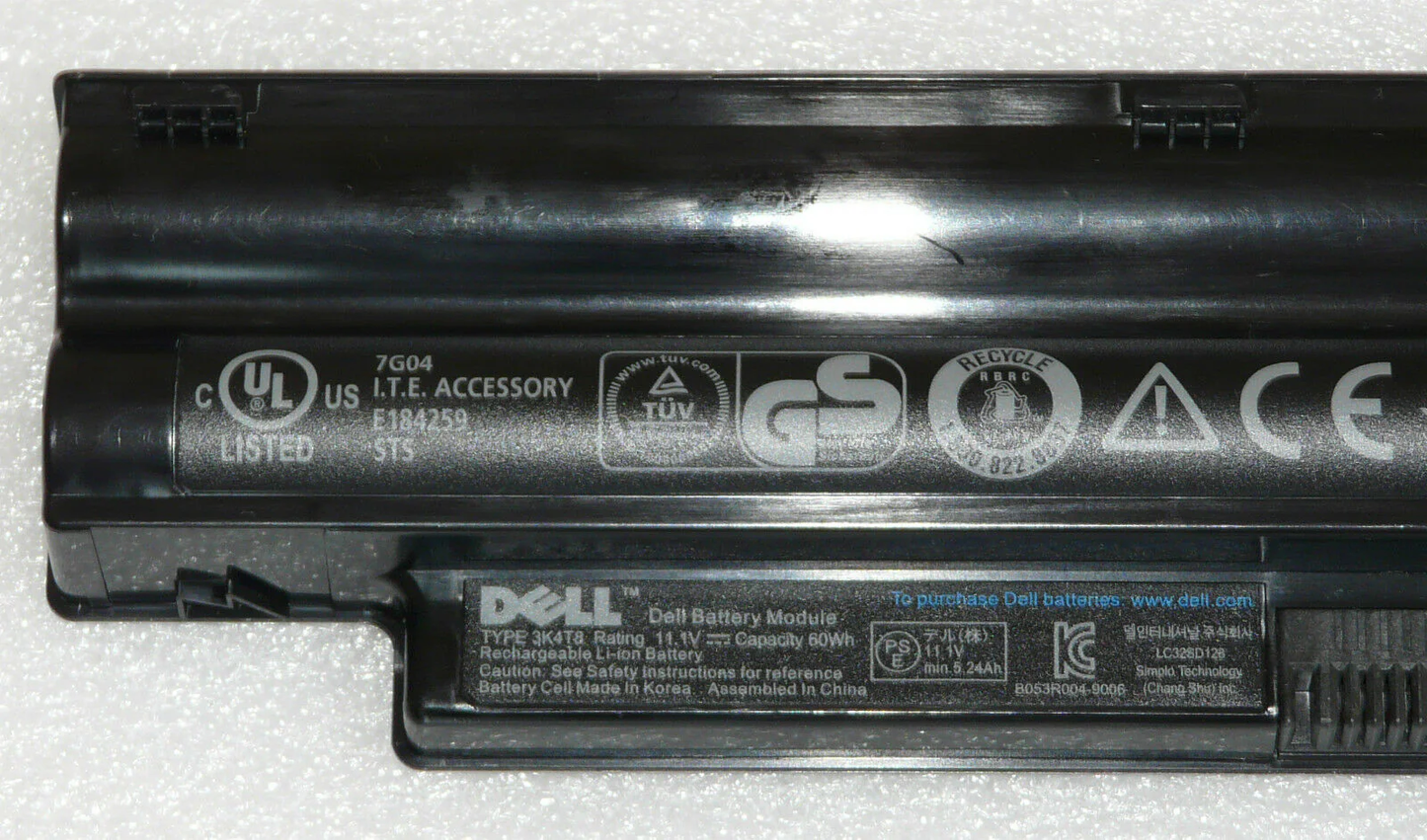 DELL Inspiron 1012 - 6 Cell 3K4T8 Original Laptop Notebook Battery ( 1 Yr Warranty )