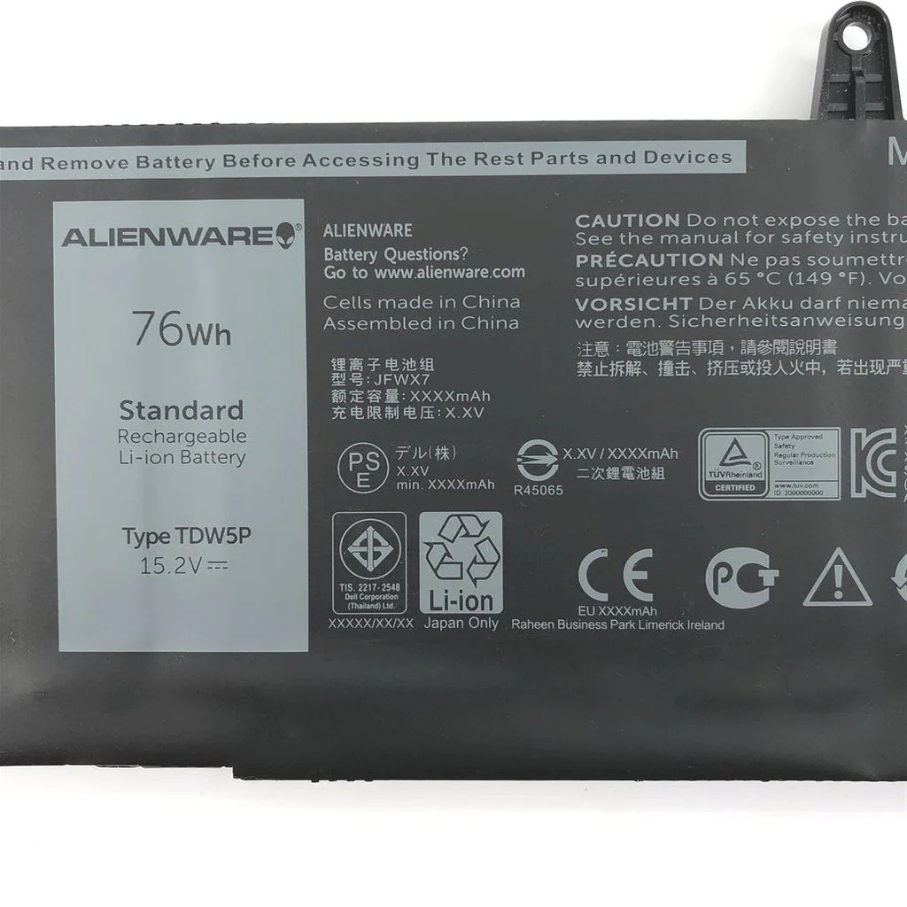 DELL Alienware 13 R3 - TDW5P Genuine Original Laptop Notebook Battery ( 1 Yr Warranty )