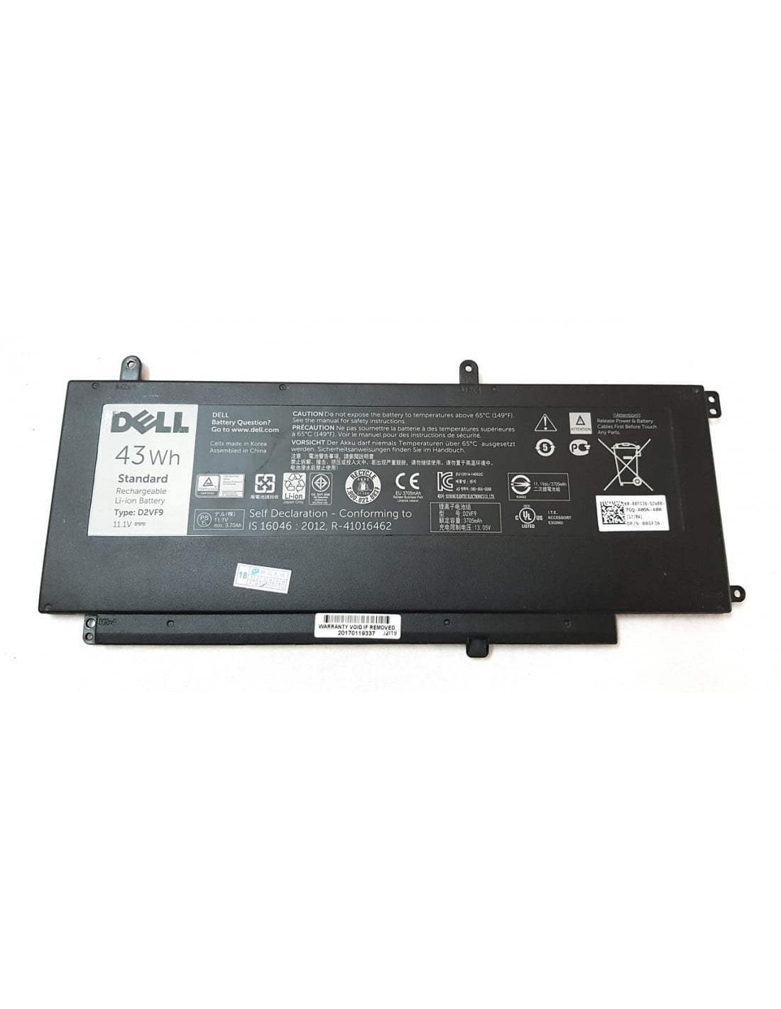 DELL D2VF9 – D2VF9 Genuine Original Laptop Notebook Battery
