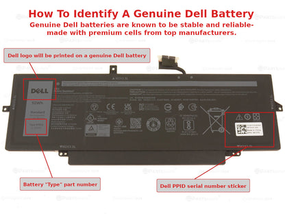 DELL 47XV3 - 3 -Latitude 9330 50Wh Genuine Original Laptop Notebook Battery ( 1 Yr Warranty )
