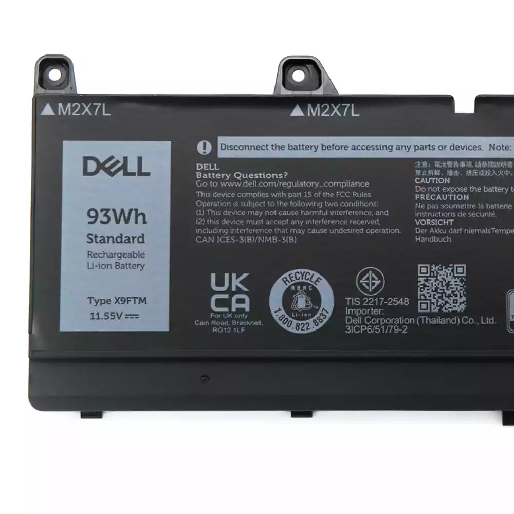 DELL Precision 7680 - X9FTM Genuine Original Laptop Notebook Battery ( 1 Yr Warranty )