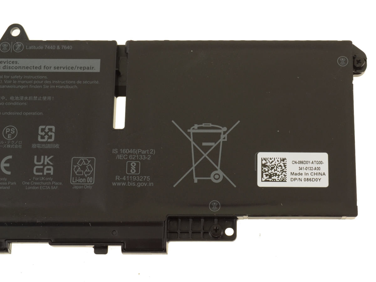 DELL Latitude 7440 - 3 cell 66DWX 57Wh Genuine Original Laptop Notebook Battery ( 1 Yr Warranty )