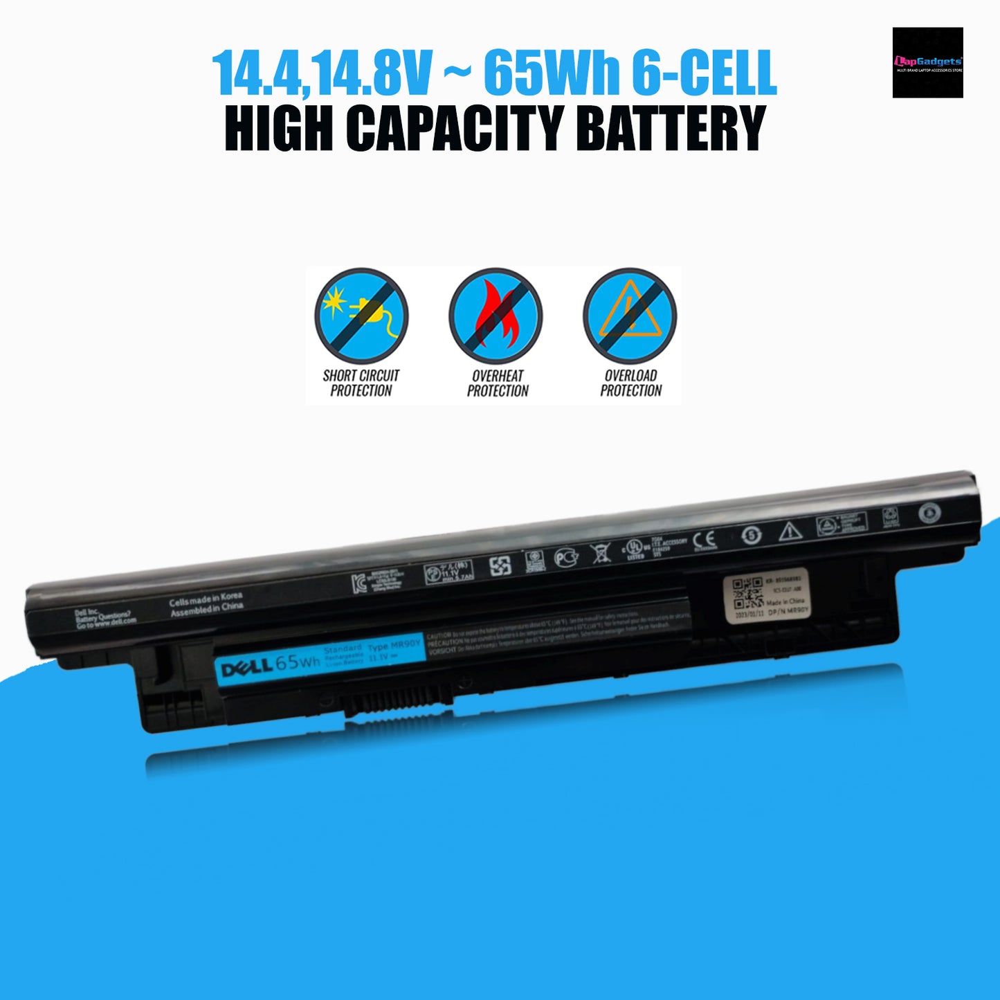 DELL MR90Y - 6 Cell MR90Y Genuine Original  Laptop Notebook Battery