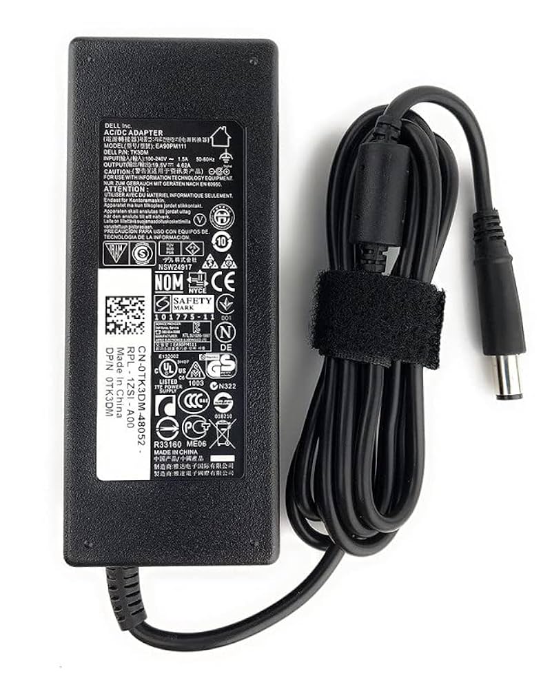 DELL LAPTOP CHARGER 90W 19.5V 4.62A GENUINE Original Adapter ( 7.4 MM )
