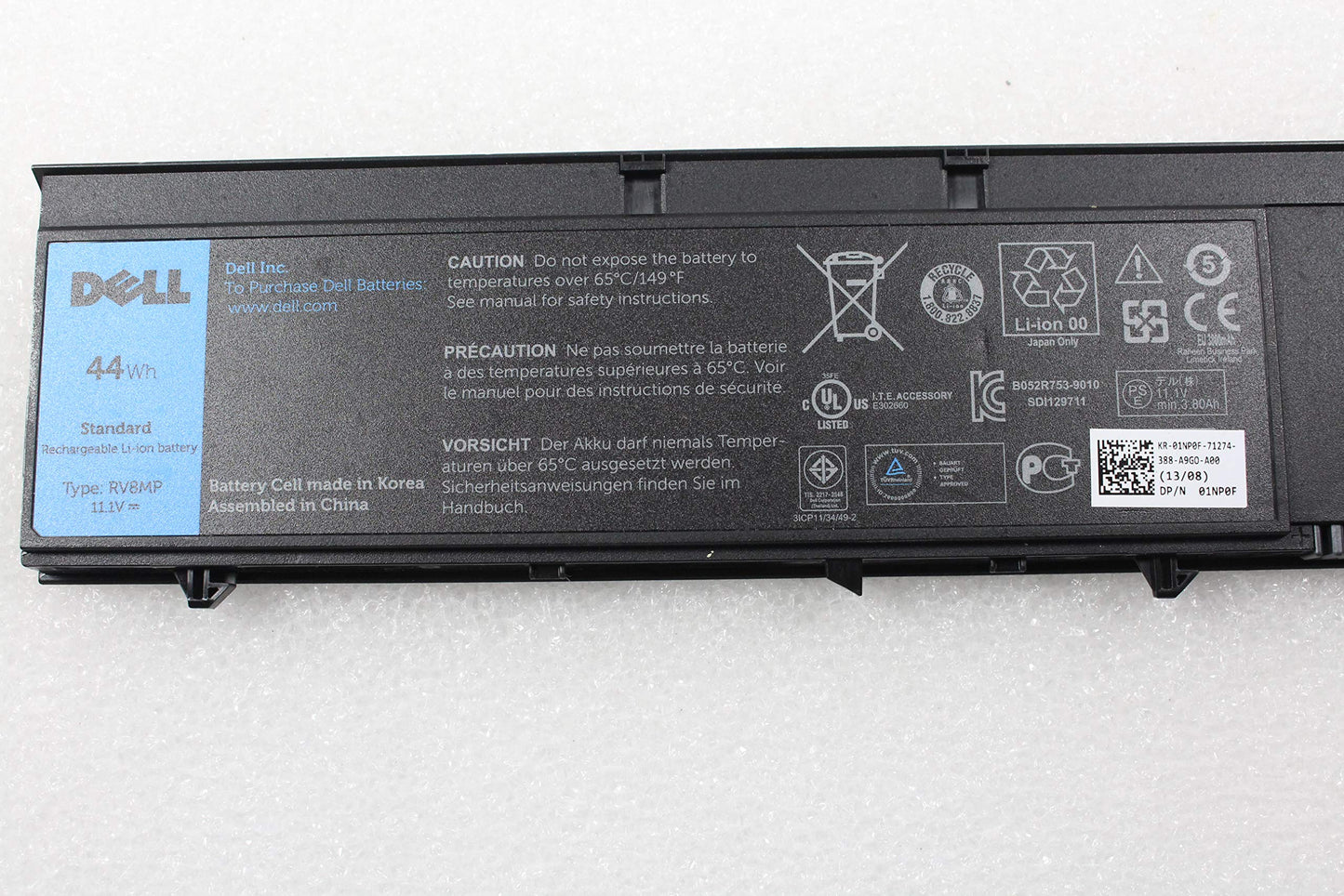 DELL 5WFK6	 935TH 4337M - RV8MP Genuine Original Laptop Notebook Battery