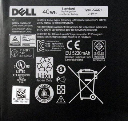 DELL DGGGT P16T001 P16 0DGGGT 6MYFW - GF5CV Genuine Original Laptop Notebook Battery