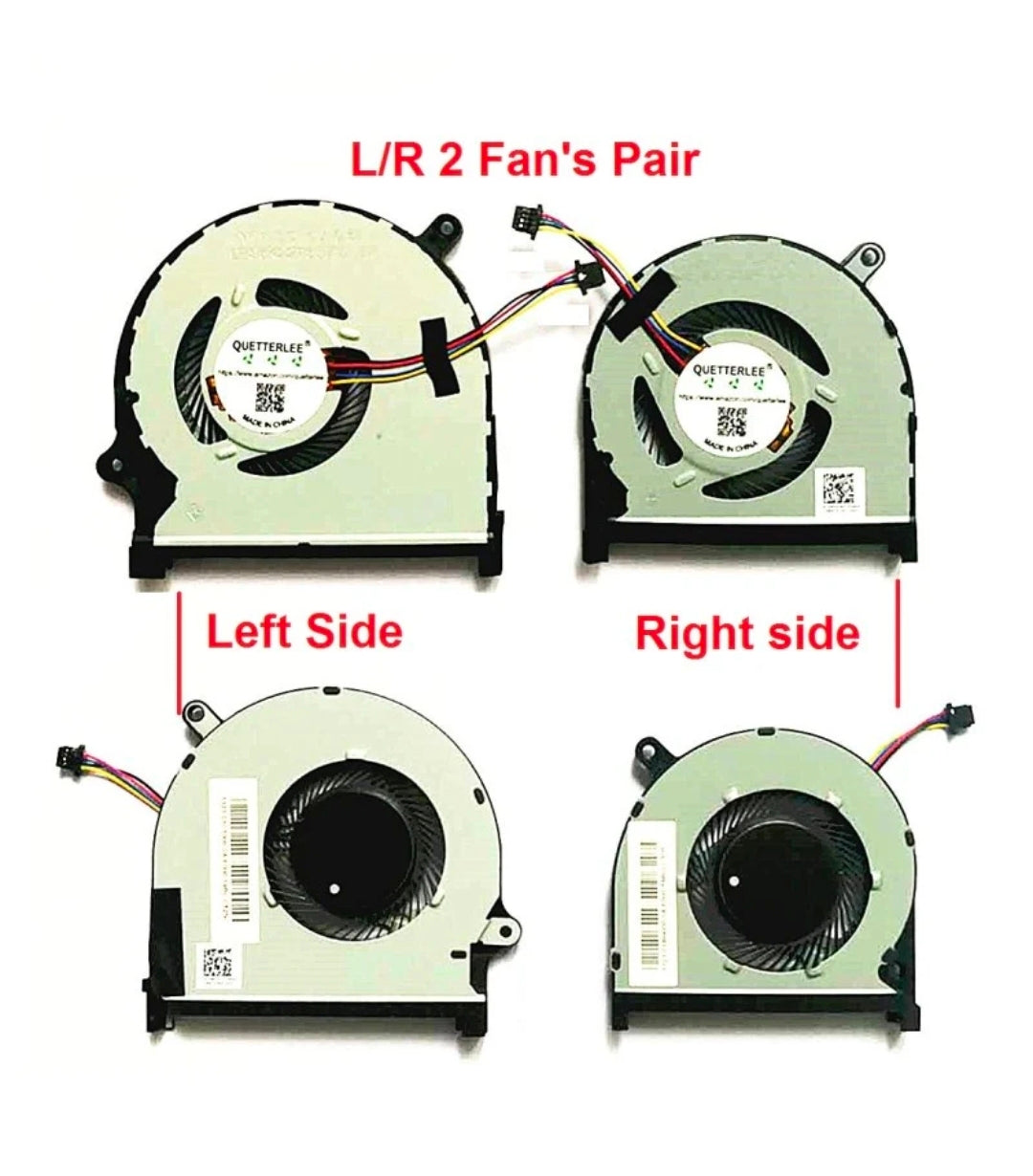 Original FAN Dell Pair Inspiron 7591  P/N : 861FC , 0861FC