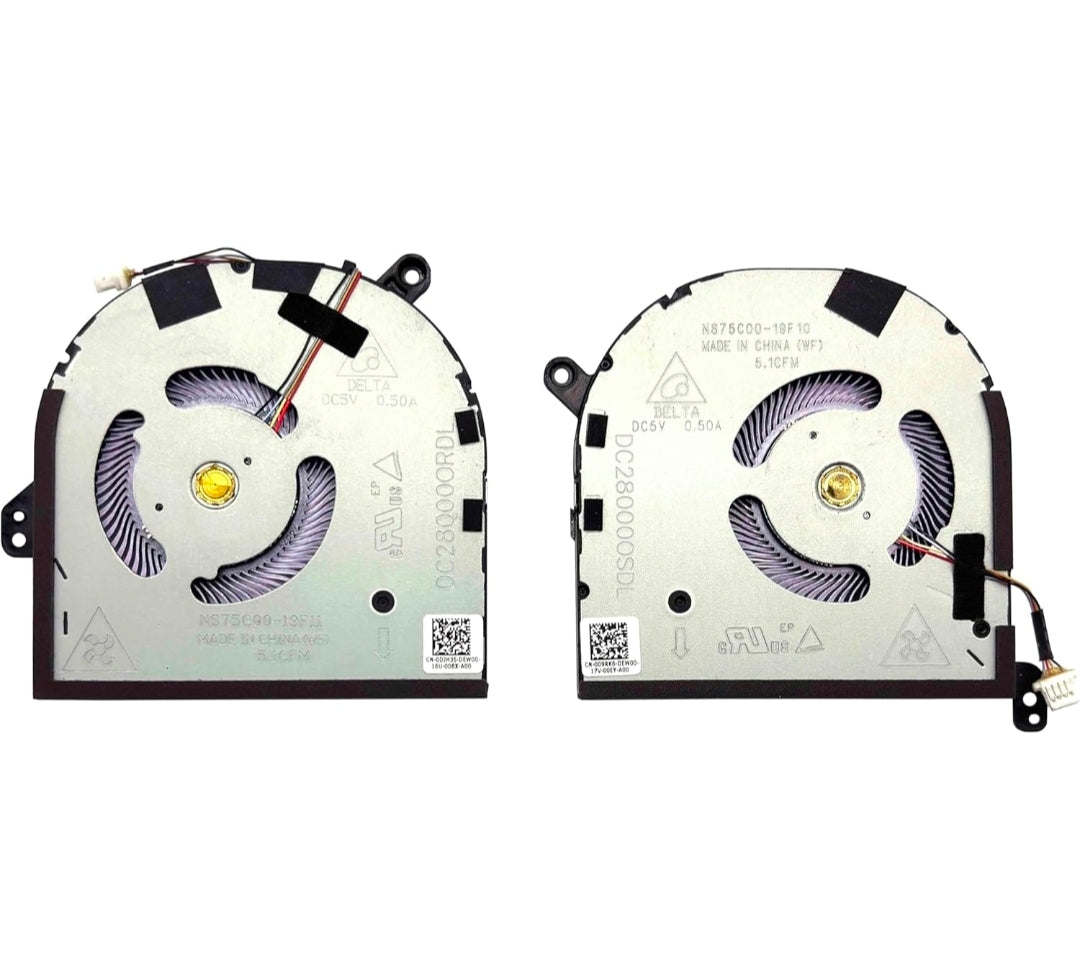Original FAN Pair Dell PRECISION 5560 P/N : 009RK6 , 09RK6