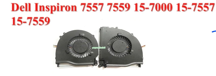 Original FAN Pair ( CPU & GPU ) Dell Inspiron 15 7557 P/N : RJX6N