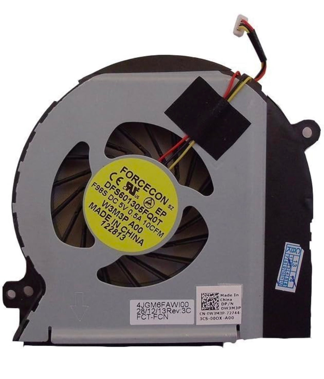 Original FAN Dell XPS 17 L701X      P/N : 0W3M3P , W3M3P