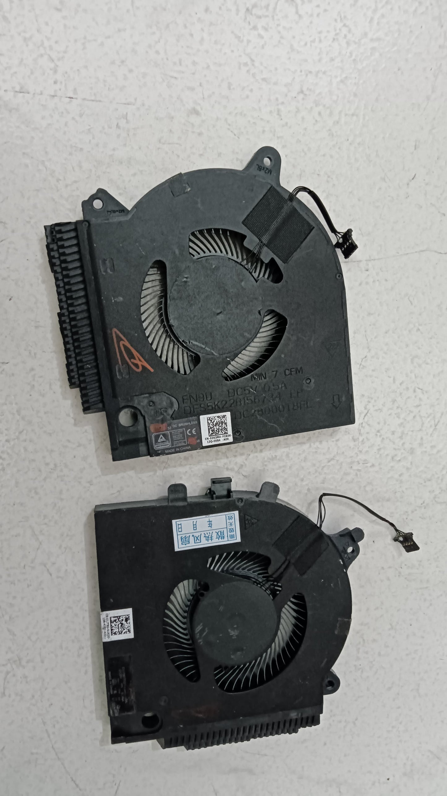 Original FAN Pair ( CPU & GPU ) Dell G15 5510 P/N : 05YW78