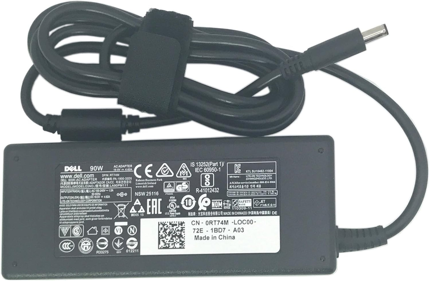 DELL LAPTOP CHARGER 90W 19.5V 4.62A GENUINE Original Adapter ( 4.5 MM ) ( 1 Yr Warranty ) Model No : Optiplex 5070 Micro