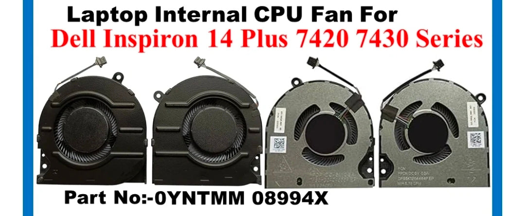 Original FAN Pair Dell XPS Inspiron 14 Plus 7420  P/N : 0YNTMM