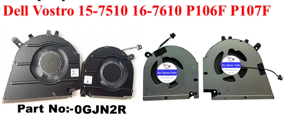 Original FAN Pair Dell Vostro 15 7510 P/N : 0GJN2R