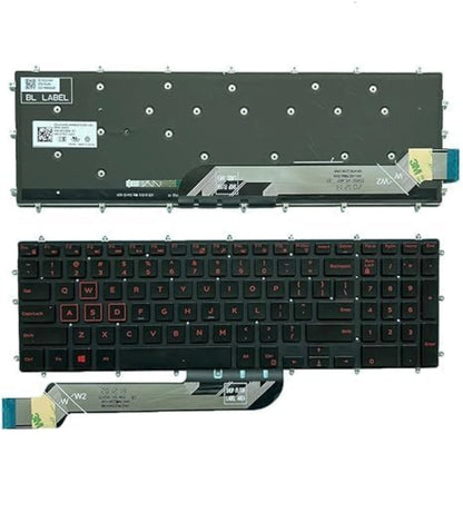 Original Laptop Keyboard Dell Inspiron 15 5577 with RED Backlight