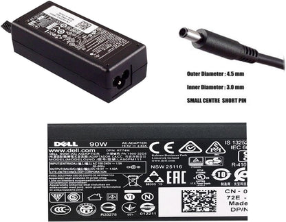 DELL LAPTOP CHARGER 90W 19.5V 4.62A GENUINE Original Adapter ( 4.5 MM ) ( 1 Yr Warranty ) Model No : Optiplex 5070 Micro