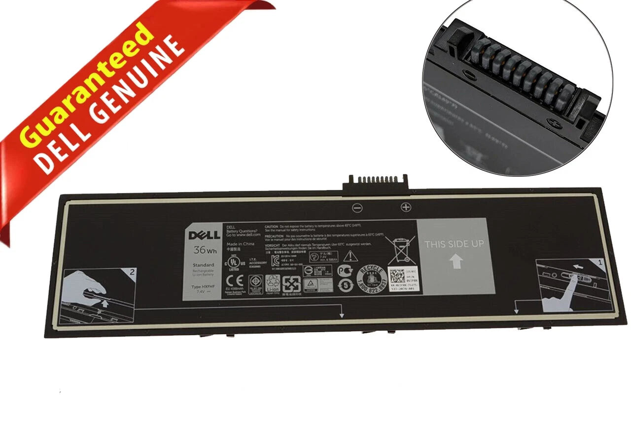 DELL 0VT26R HXFHF XNY66 VJF0X VT26R - HXFHF Genuine Original Laptop Notebook Battery