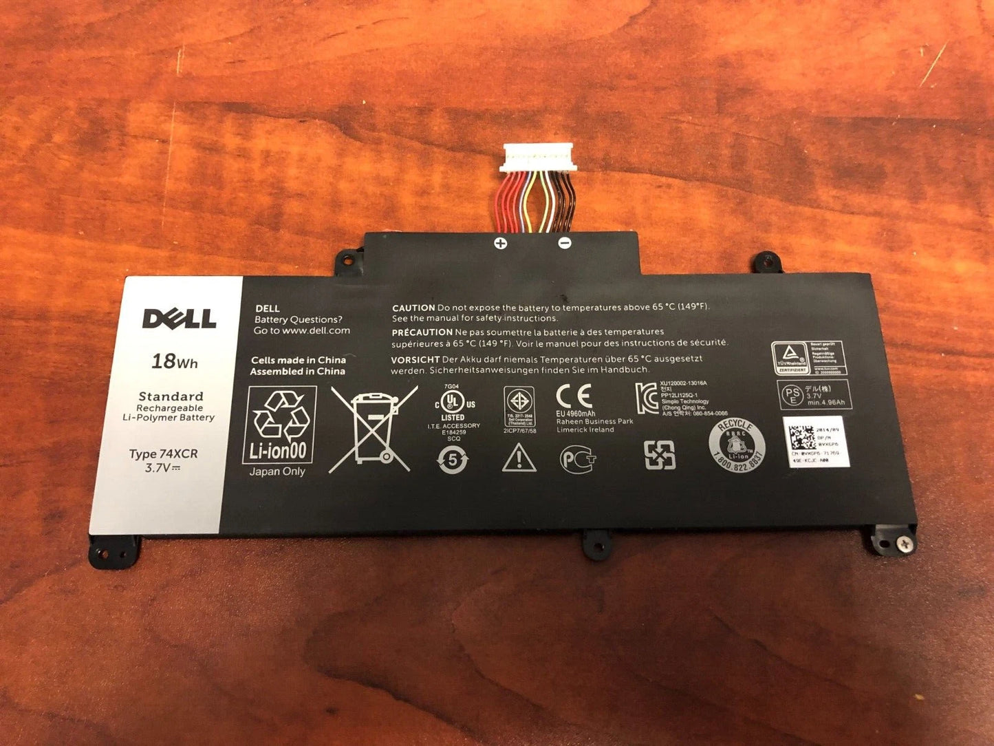 DELL 74XCR - 74XCR Genuine Original  Laptop Notebook Battery
