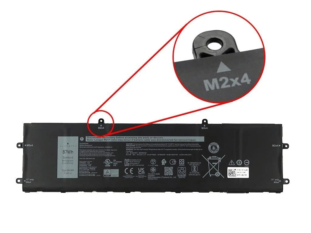 DELL DWVRR – DWVRR Genuine Original Laptop Notebook Battery