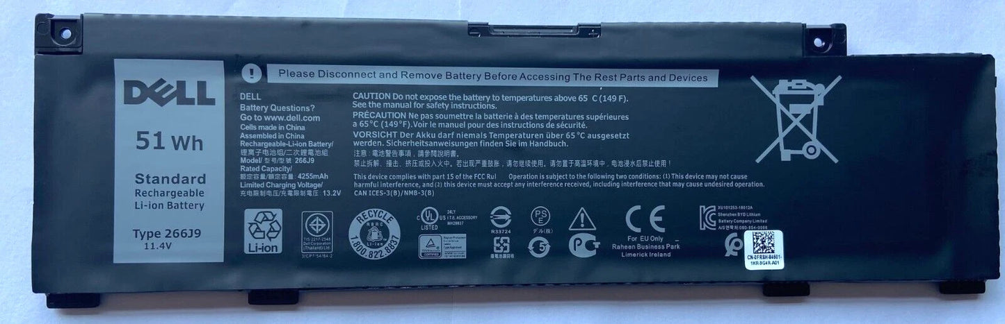 DELL G5 5505 - 266J9 Genuine Original  Laptop Notebook Battery