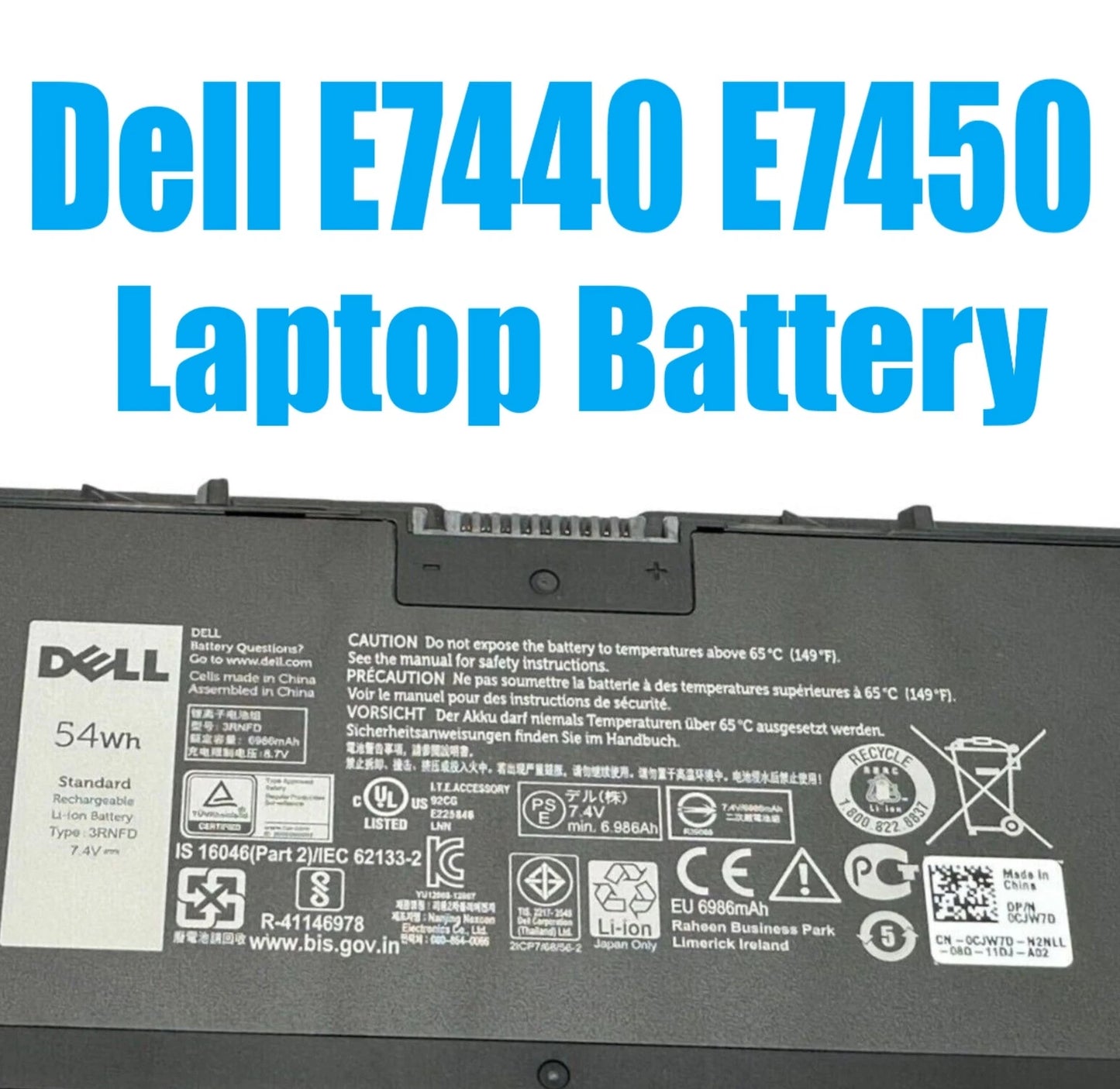DELL 3RNFD - 3RNFD Genuine Original  Laptop Notebook Battery