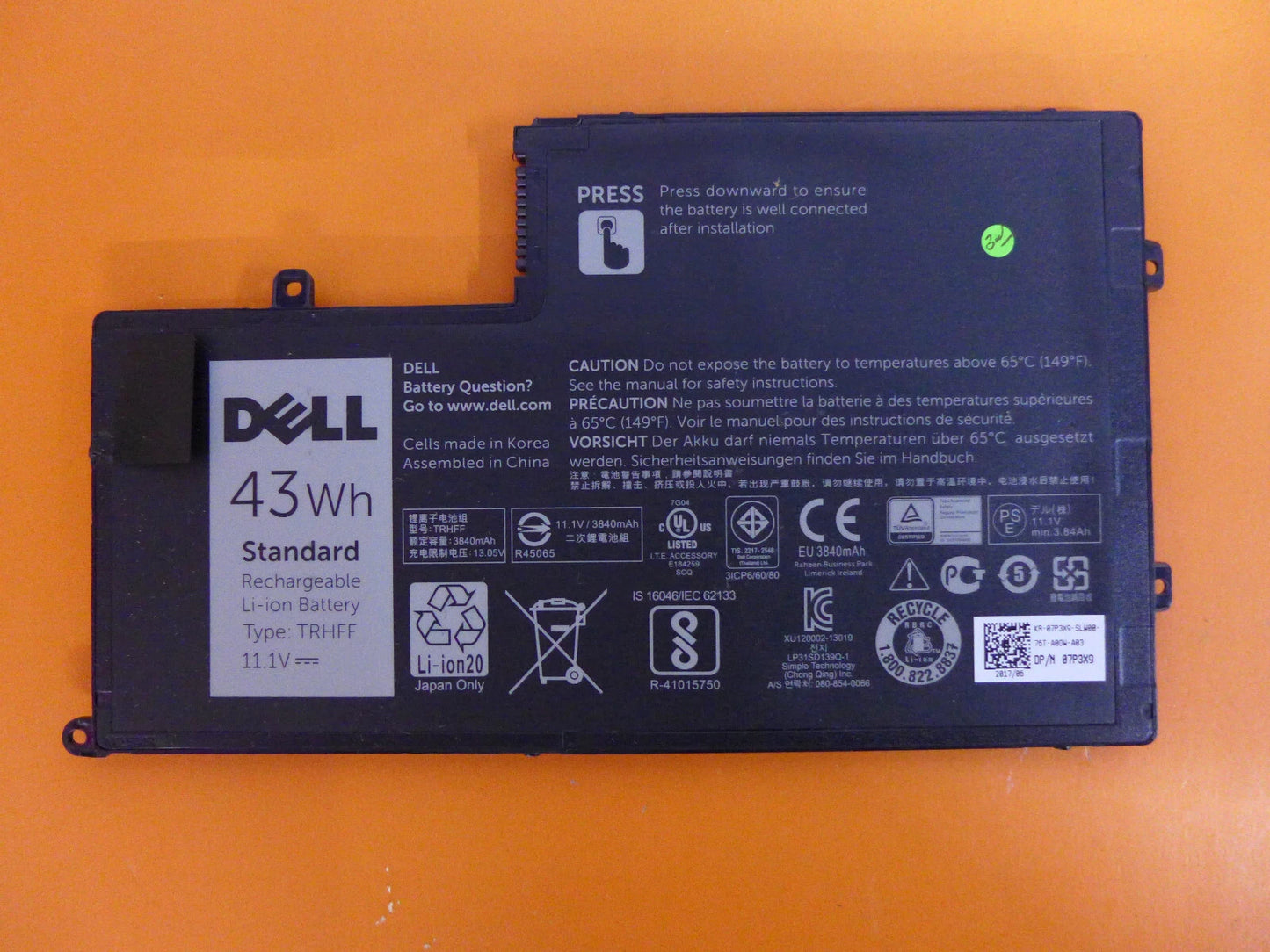 Dell TRHFF - TRHFF Genuine Original  Laptop Notebook Battery