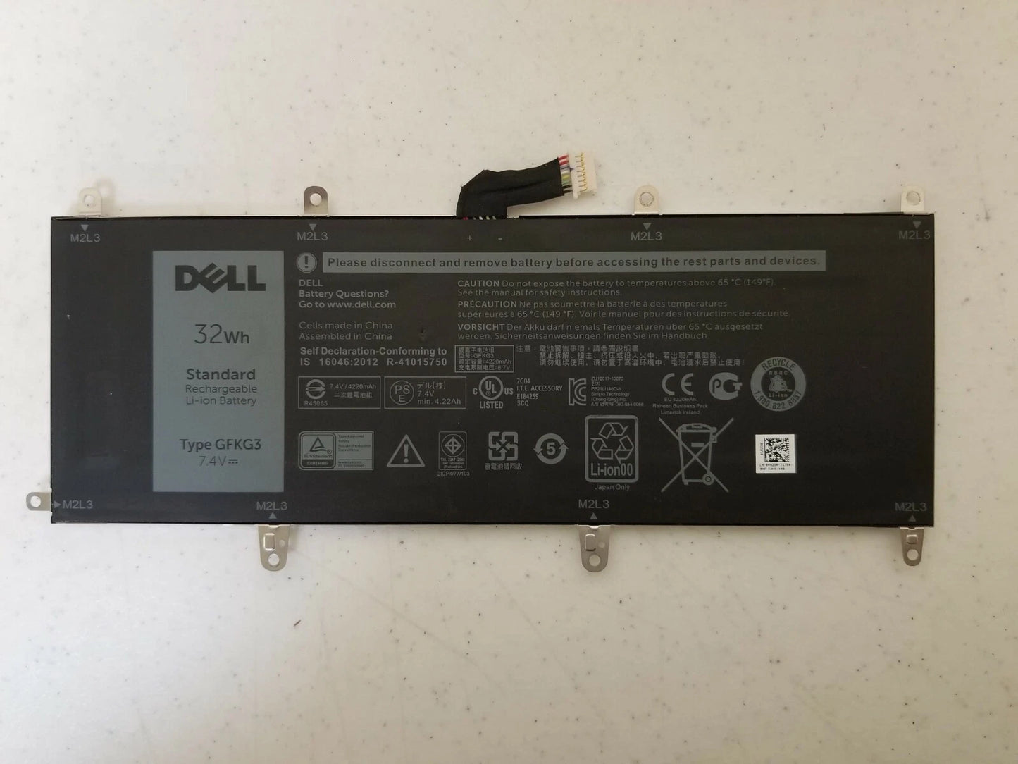 DELL GFKG3 - GFKG3 Genuine Original Laptop Notebook Battery