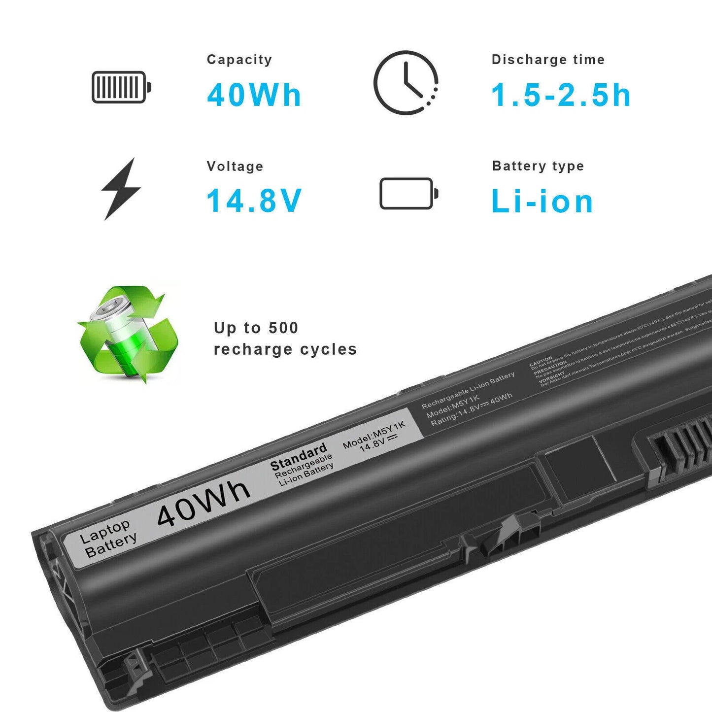 DELL M5Y1K - M5Y1K Genuine Original  Laptop Notebook Battery