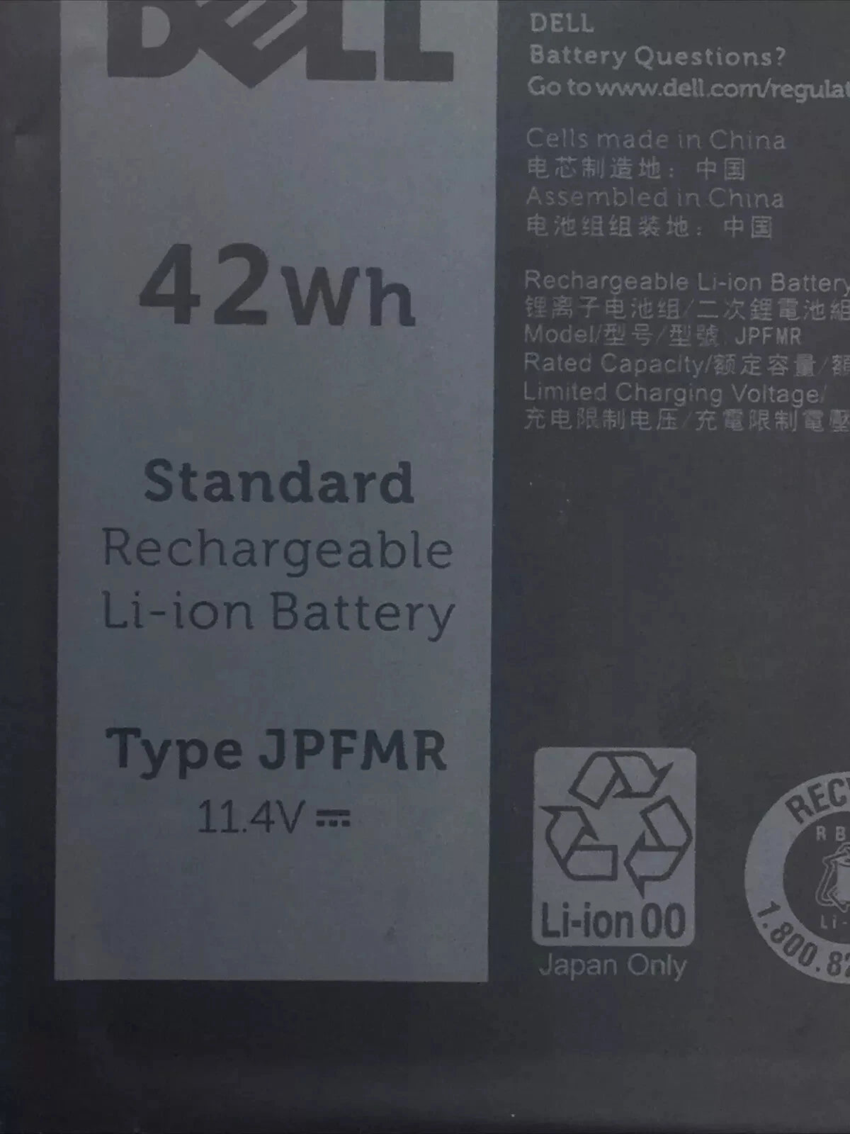 DELL JPFMR - JPFMR Genuine Original  Laptop Notebook BatteryNotebook Battery