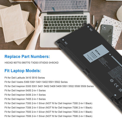 DELL H5CKD - H5CKD Genuine Original  Laptop Notebook Battery