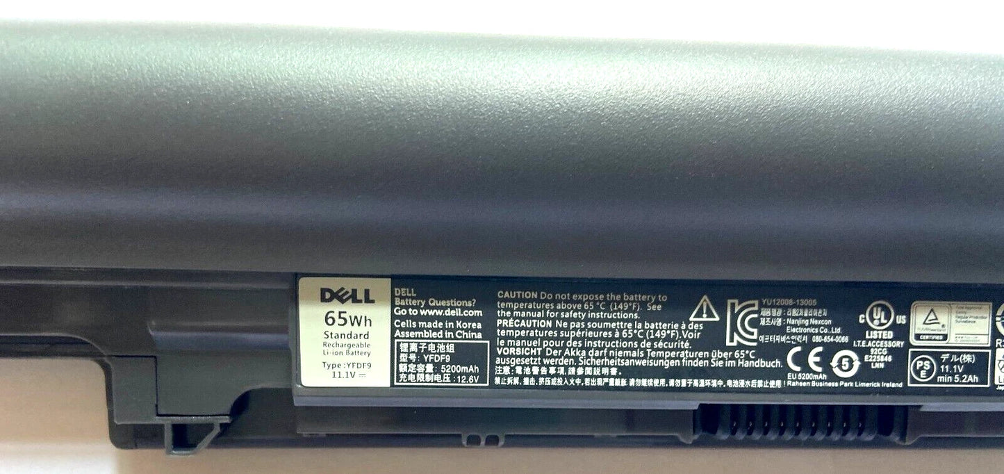 DELL YFDF9 - 6 Cell YFDF9 Genuine Original  Laptop Notebook Battery