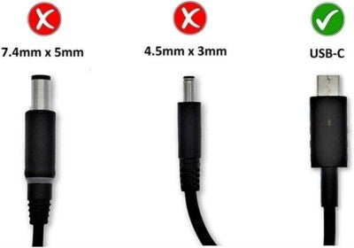 Dell Original 130W USB-C AC Adapter Laptop Charger ( Type - C )