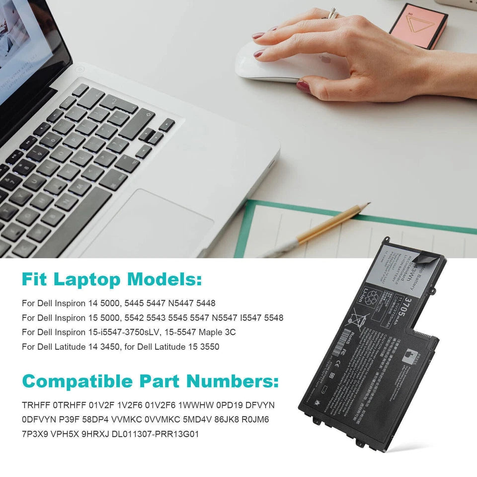 Dell TRHFF - TRHFF Genuine Original  Laptop Notebook Battery