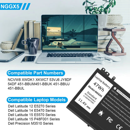 DELL NGGX5 - NGGX5 Genuine Original  Laptop Notebook Battery
