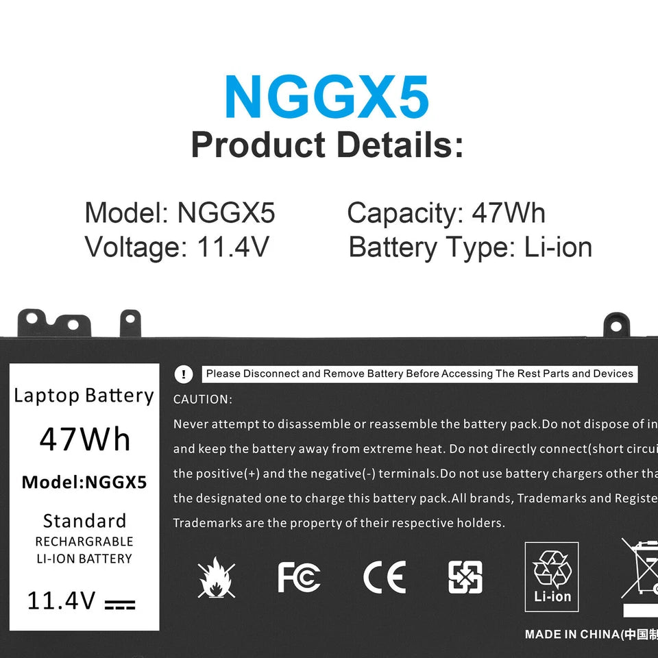 DELL NGGX5 - NGGX5 Genuine Original  Laptop Notebook Battery