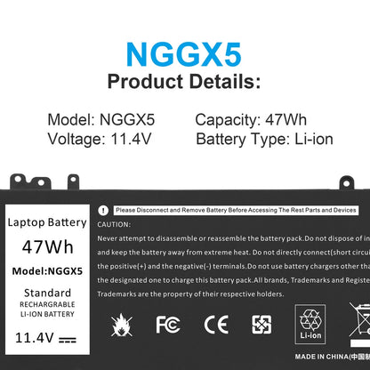 DELL NGGX5 - NGGX5 Genuine Original  Laptop Notebook Battery