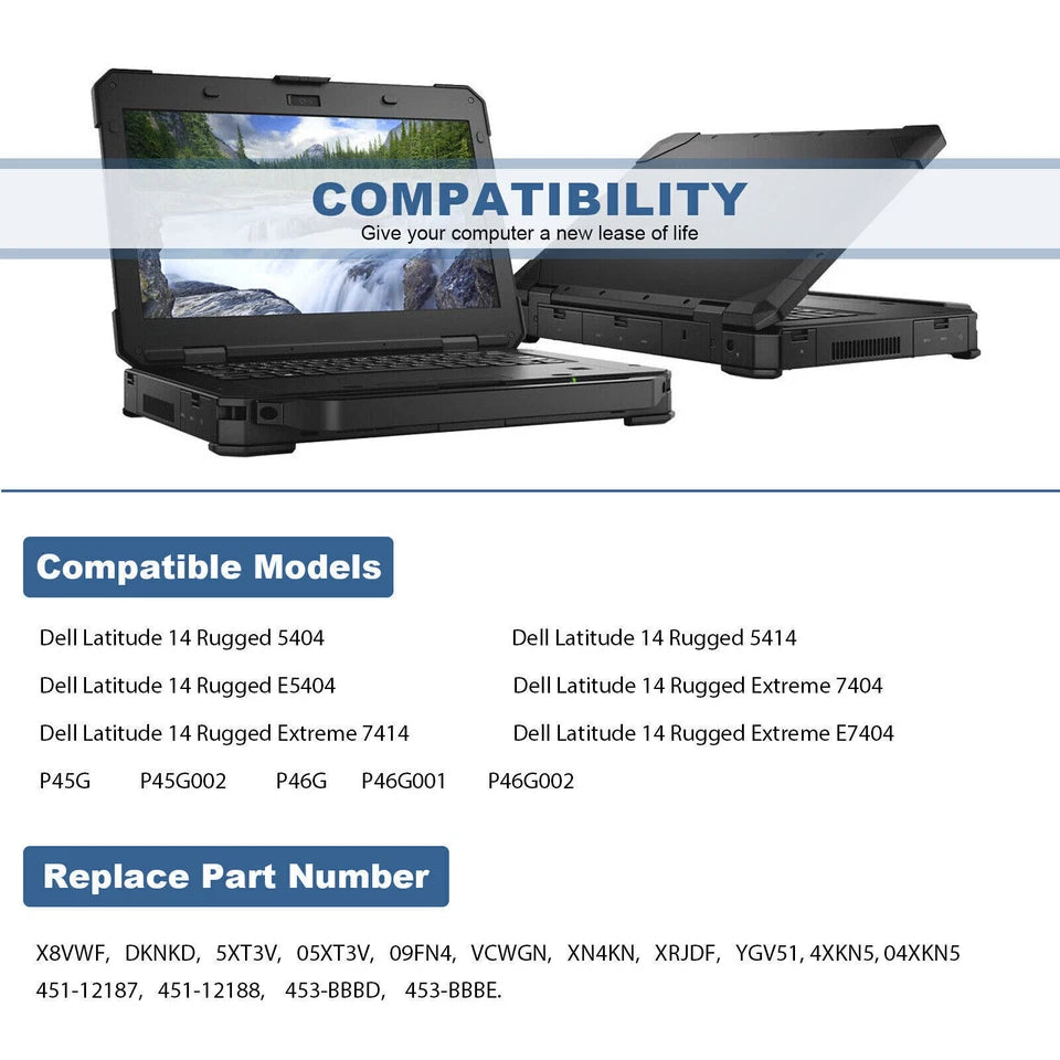 DELL X8VWF - X8VWF Genuine Original  Laptop Notebook Battery