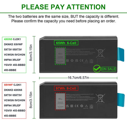 DELL 4XKN5 - 4XKN5 Genuine Original Laptop Notebook Battery