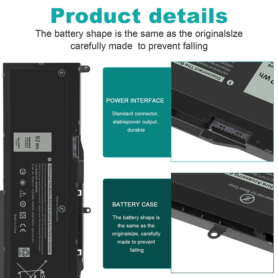 DELL VG93N - VG93N Genuine Original  Laptop Notebook Battery