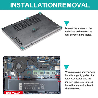 DELL VG93N - VG93N Genuine Original  Laptop Notebook Battery