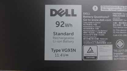 DELL VG93N - VG93N Genuine Original  Laptop Notebook Battery